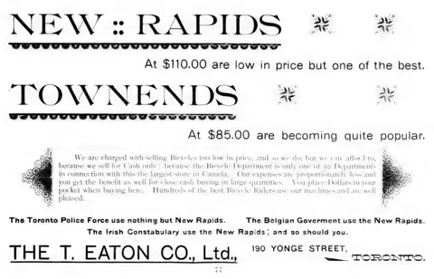 T. Eaton Co. Ltd. - New Rapids and Townends Bicycles