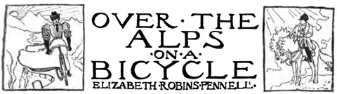 Over the Alps on a Bicycle, cover title-piece