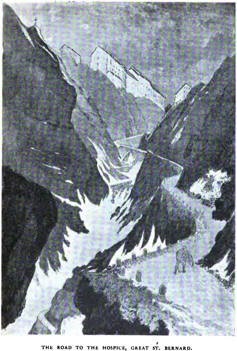 THE ROAD TO THE HOSPICE, GREAT ST. BERNARD