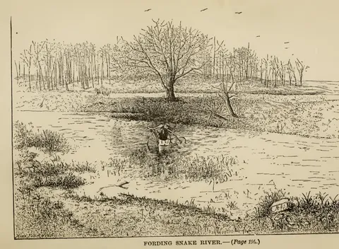 FORDING SNAKE RIVER.…(Page 194.)