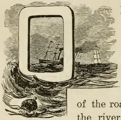 Chapter IX drop cap O with sailing ship