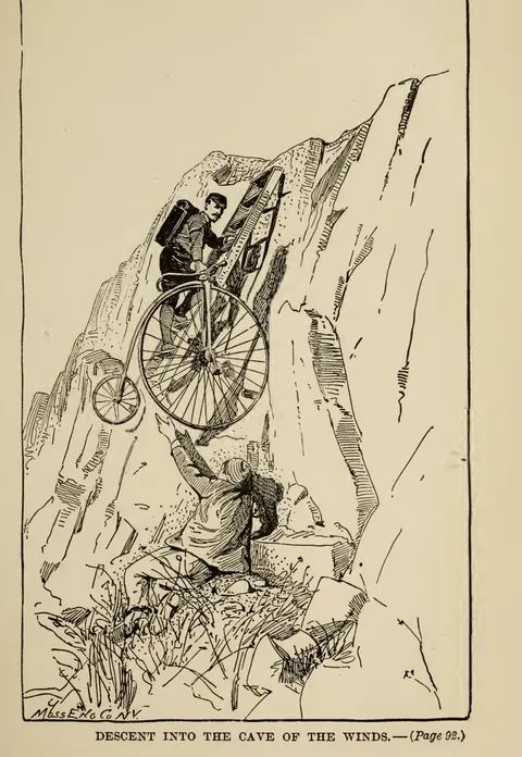 DESCENT INTO THE CAVE OF THE WINDS.…(Page 92.)