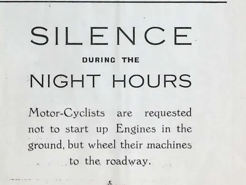 Silence During the Night Hours notice