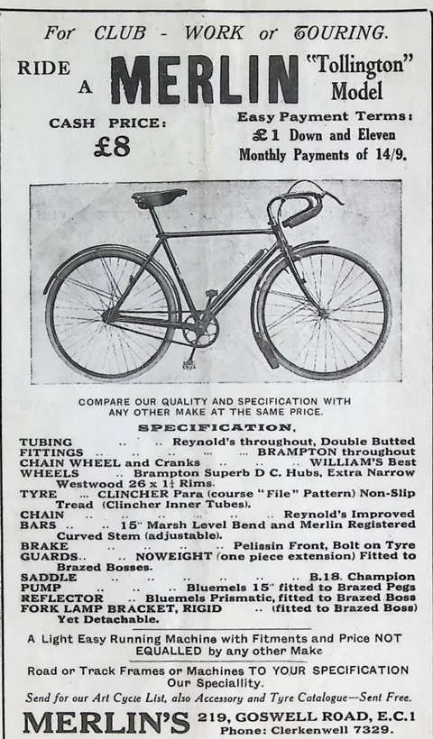 Merlin "Tollington" Model bicycle