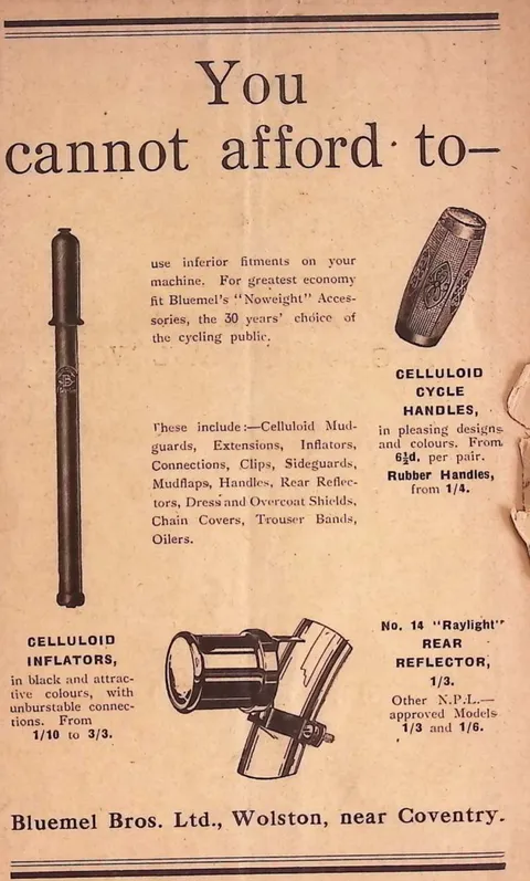 Bluemel Bros. Noweight cycle accessories