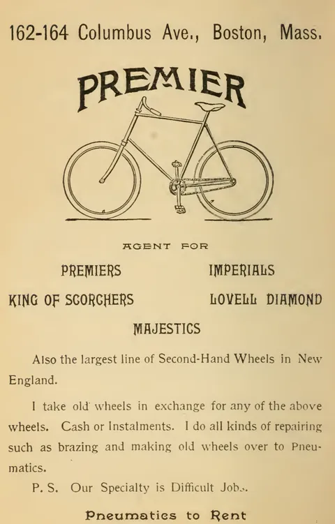 Fred F. Dudley - Premier Bicycle