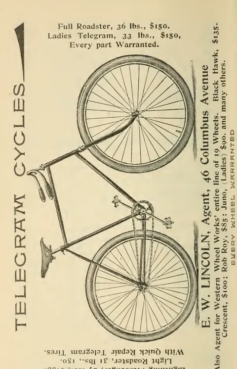 E. W. Lincoln - Telegram Cycles