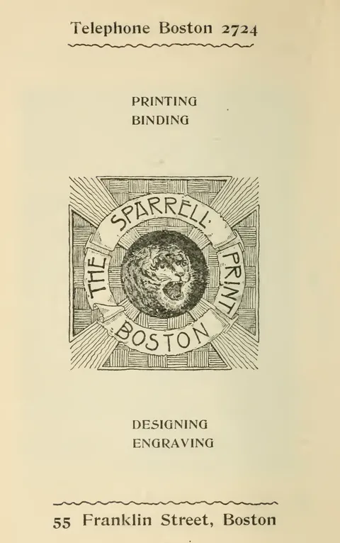 The Sparrell Print - Boston