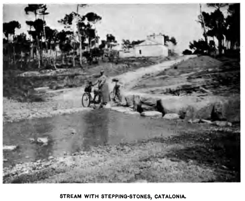 Stream with stepping-stones, Catalonia