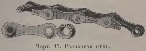 Чeрт. 47. Роликовая цьпь.