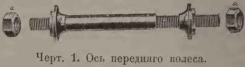Черт. 1. Ось переднего колеса.