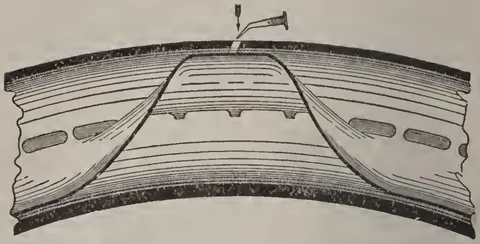 No. 8 - Side view of repaired tire.