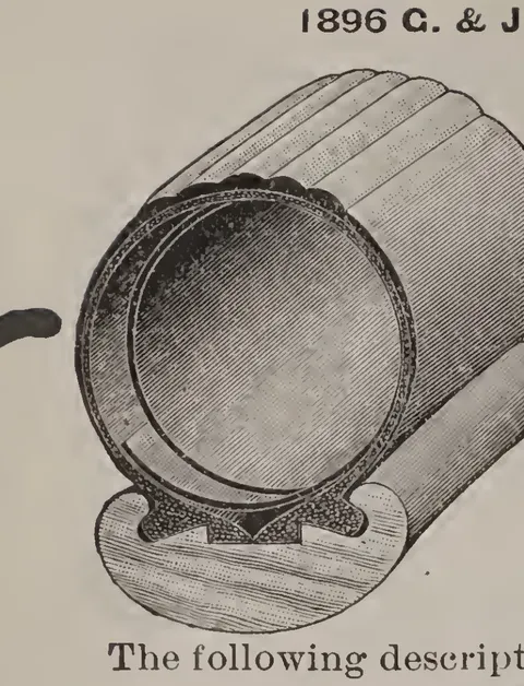 1896 G. & J. Tire (Cross-Section).