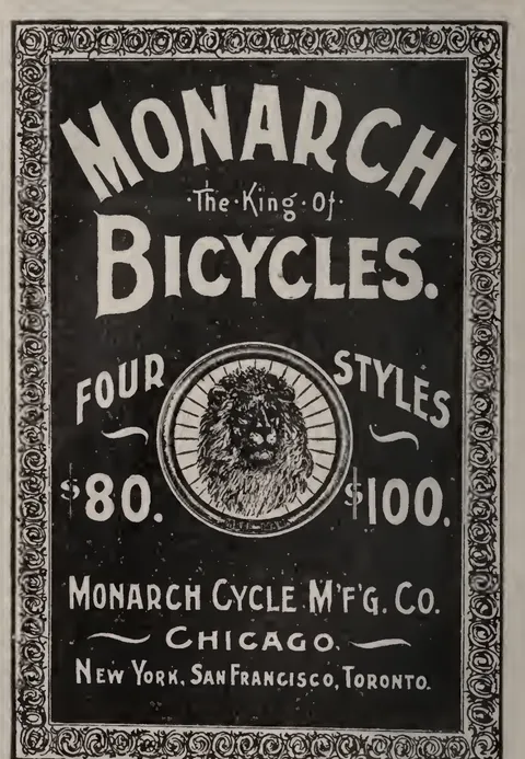 Monarch Bicycles Advertisement.