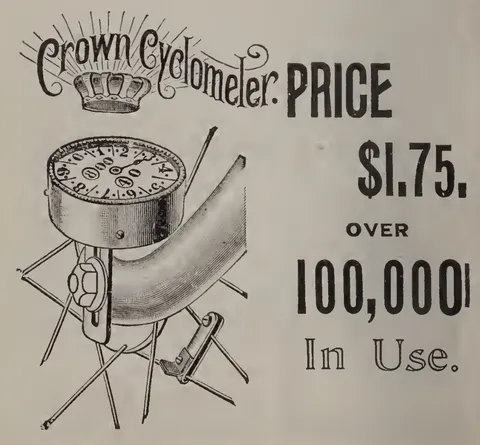 Crown Cyclometer Advertisement.
