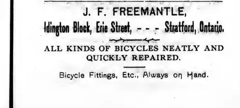 J. F. Freemantle, Stratford
