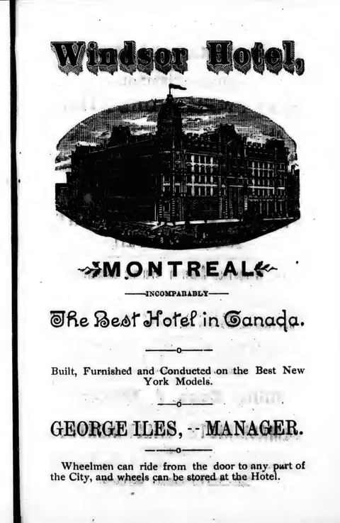 WINDSOR HOTEL, MONTREAL