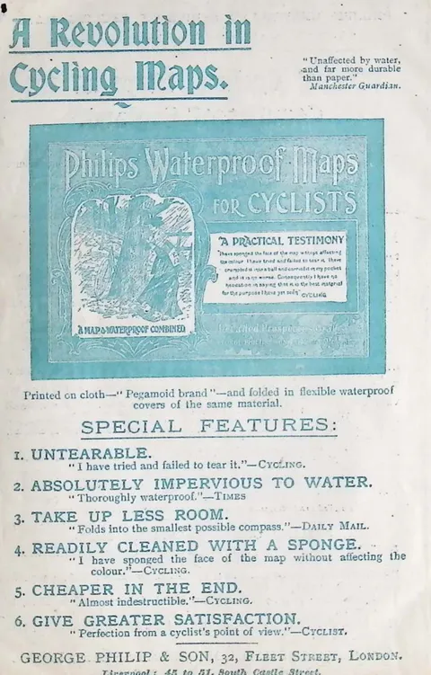 A Revolution in Cycling Maps, Philips Waterproof Maps for Cyclists