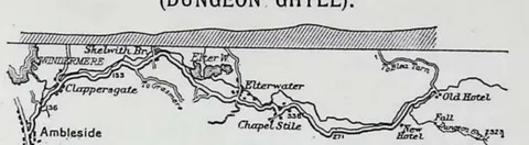 Route VIII. Ambleside to Langdale (Dungeon Ghyll).
