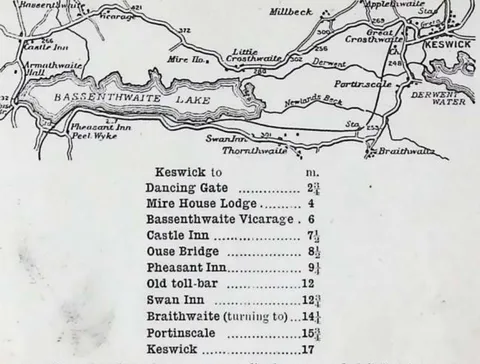Route XI. Round Bassenthwaite Lake.