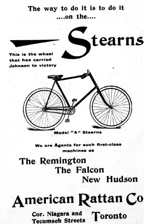 Stearns Bicycle - Model A advertisement
