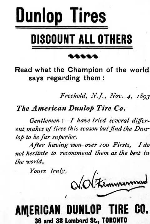 Dunlop Tires advertisement