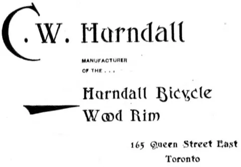 C. W. Harndall, Harndall Bicycle Wood Rim