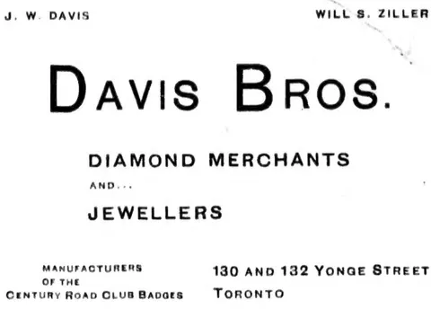 Davis Bros., Diamond Merchants and Jewellers