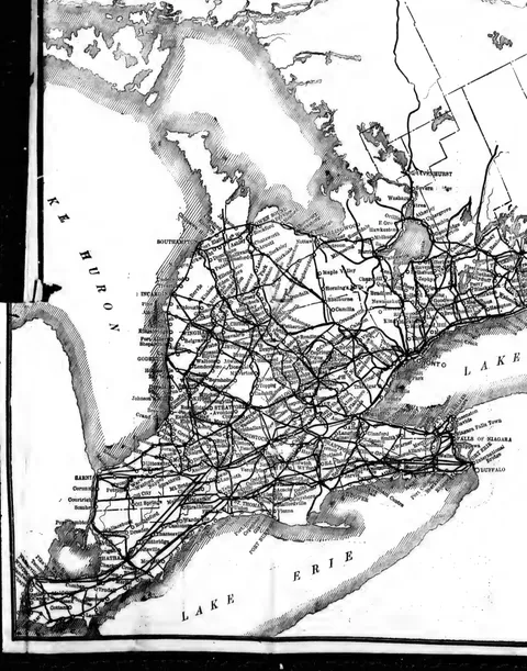 Cyclists' Road Map of Ontario (west half)