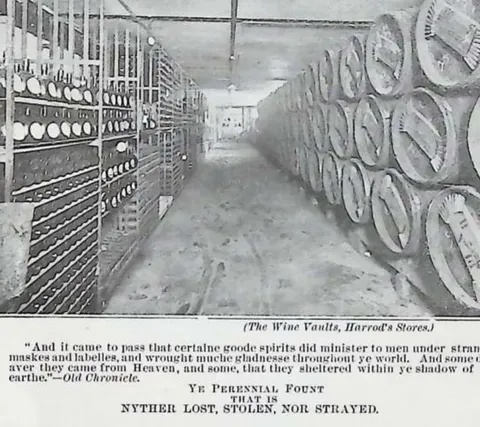 (The Wine Vaults, Harrod's Stores.)