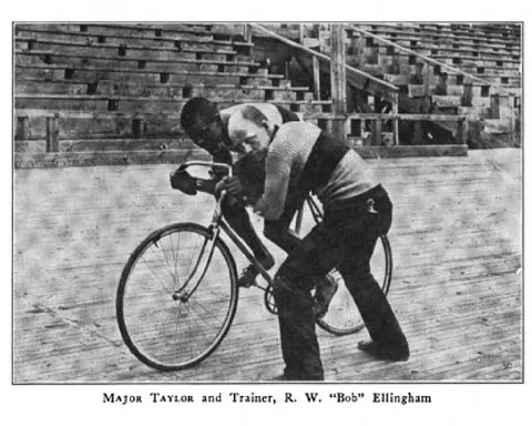 Major Taylor and Trainer, R. W. "Bob" Ellingham