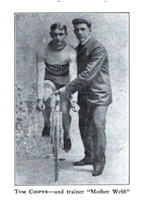 Tom Cooper…and trainer "Mother Webb"