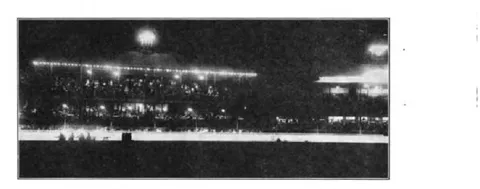 The Famous Sydney Cricket Ground and Track at Night. At the Start of each Race