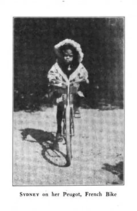 Sydney on her Peugot, French Bike