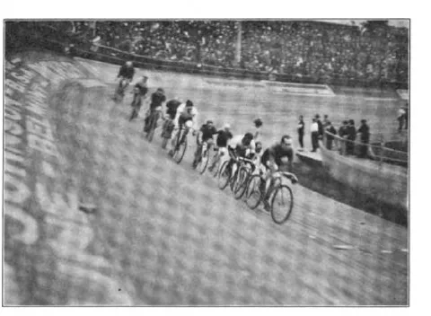 Bell Lap, Old Timers' Race…Won by Major Taylor, Vailesburg, 1917