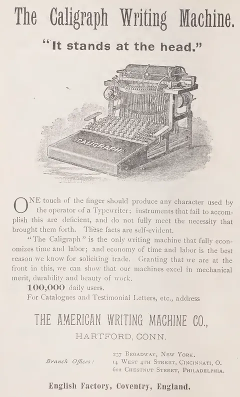 The Caligraph Writing Machine