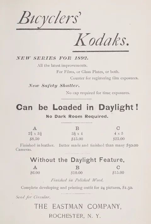 Bicyclers' Kodaks