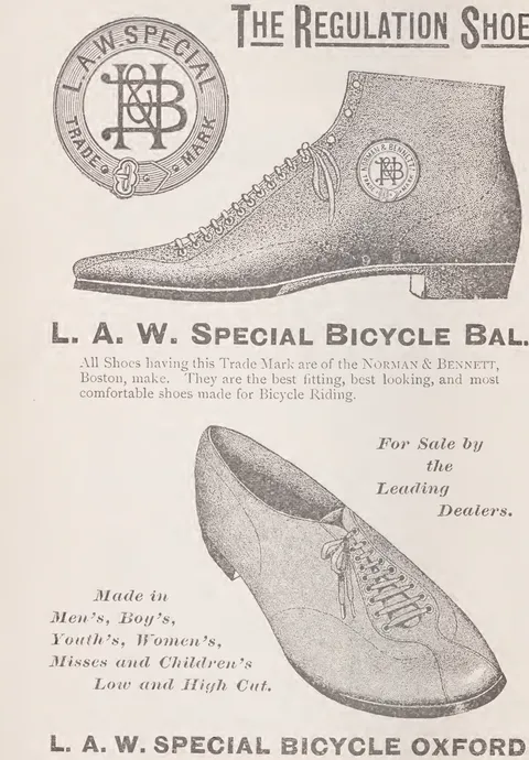 The Regulation Shoe and L.A.W. Special Bicycle Oxford