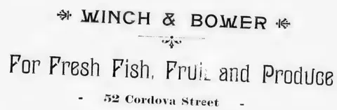 Winch & Bower, Fresh Fish, Fruit and Produce