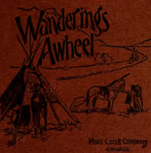 Wanderings Awheel -- front cover design