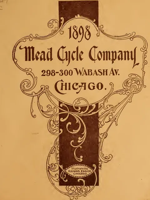 1898 Mead Cycle Company -- title-page cartouche