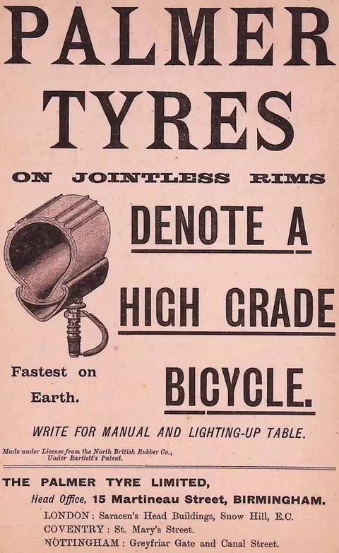 Palmer Tyres on jointless rims, The Palmer Tyre Limited