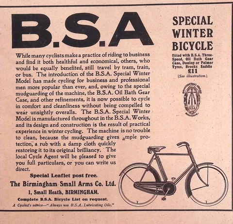 B.S.A. Special Winter Bicycle