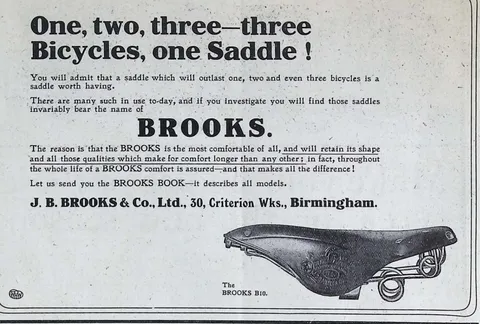Brooks B10 saddle - "One, two, three - three Bicycles, one Saddle!"