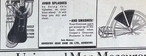 Cooper's Patent Splasher and Overcoat Protector