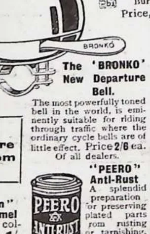 The Bronko New Departure Bell