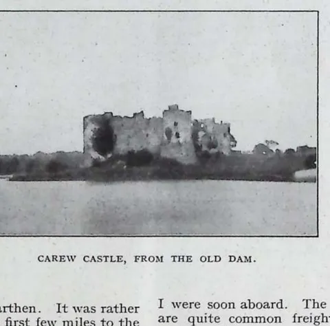 Carew Castle, from the Old Dam