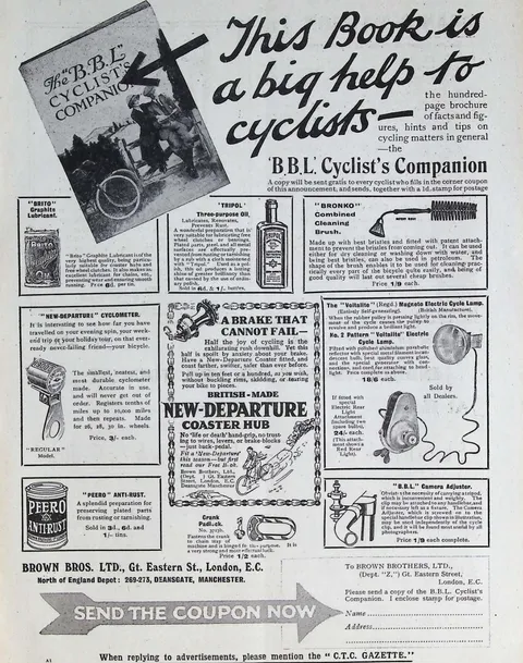 Brown Bros. Ltd., 'B.B.L.' Cyclist's Companion and cycle sundries
