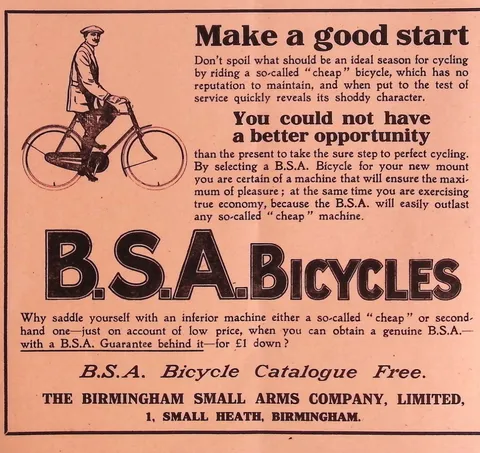 B.S.A. Bicycles - Make a good start