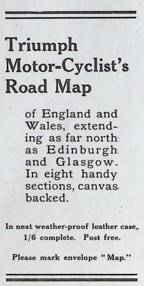 Triumph Motor-Cyclist's Road Map